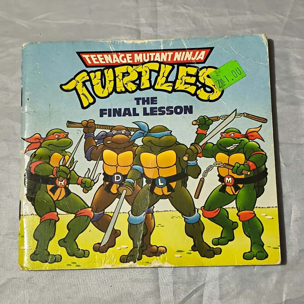 Random House Teenage Mutant Ninja Turtles The Final Lesson PB 1990 Holm